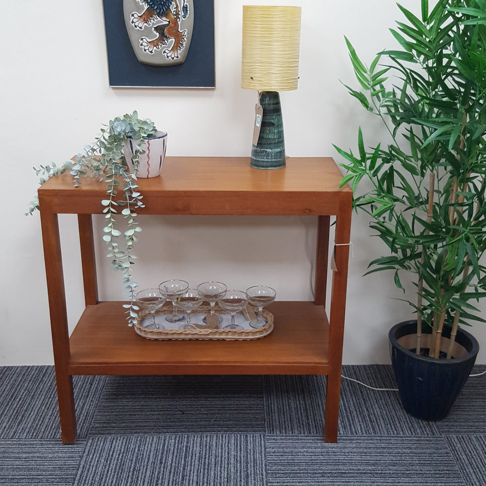 
                
                    Load image into Gallery viewer, 1970s Vintage Teak Console Table
                
            